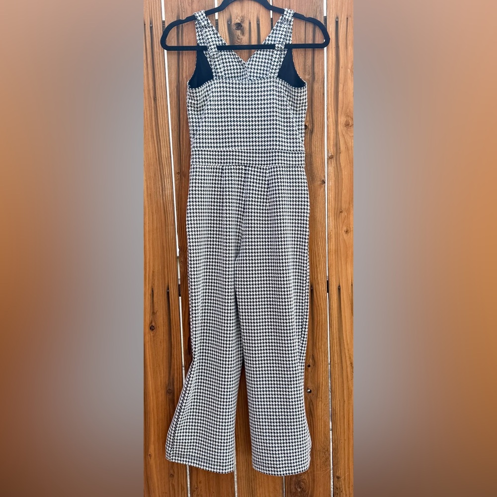 Abercrombie Kids Black & White Girls Houndstooth Jumpsuit - Size 13/14 - Picture 5 of 7